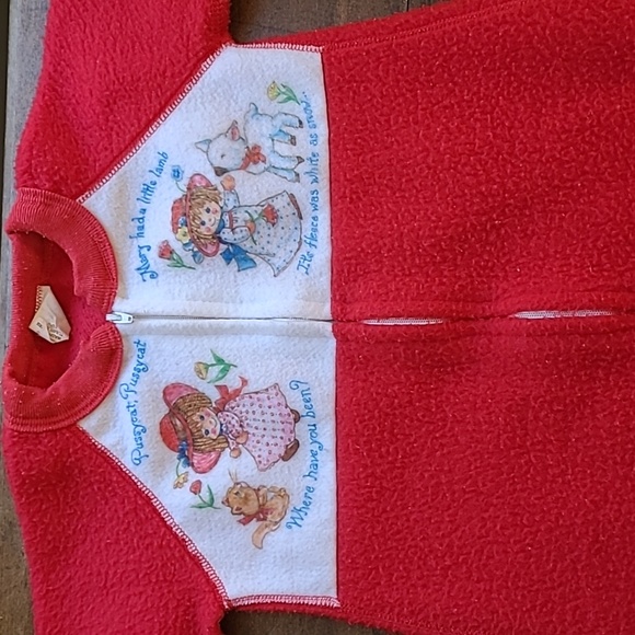 Vintage 1980s Zippered Blanket Sleeper Girls 0-12 Months - Picture 2 of 5